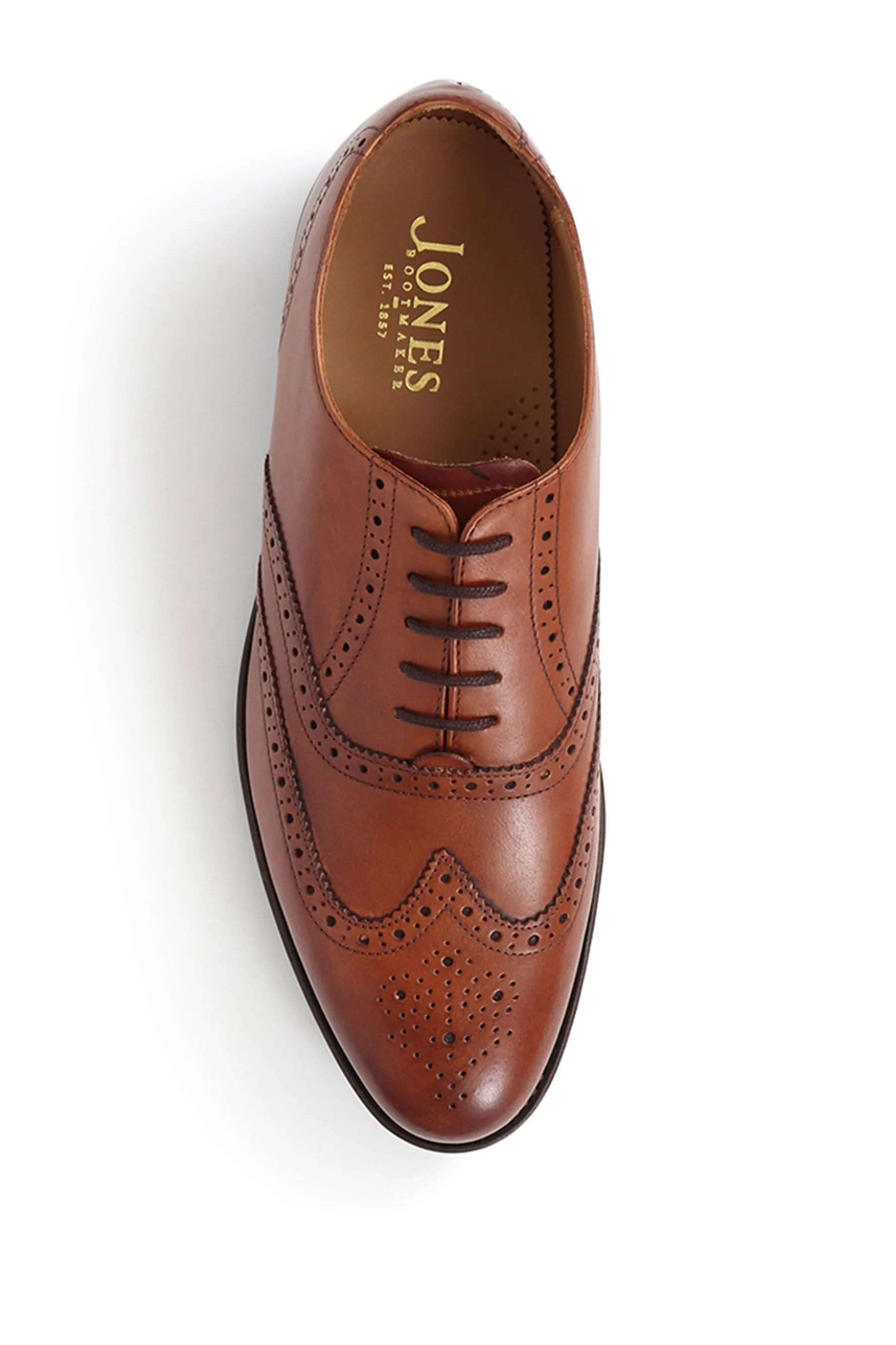 Jones Bootmaker - Mayfair Goodyear - Scarpe brogue Oxford rinforzate uomo in pelle nere     